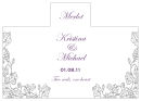 Personalized Vintage Rectangle Wine Wedding Label 4.25x3